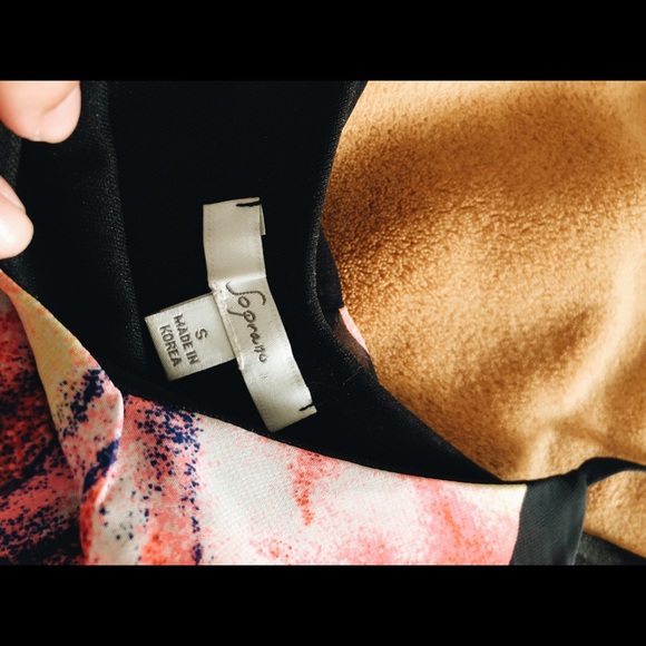 Nordstrom Soprano Navy and Floral High-Low Dress - Picture 2 of 6